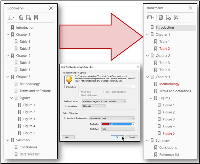 Delete, Move and Style PDF Bookmarks Using The AutoBookmark™ Plugin